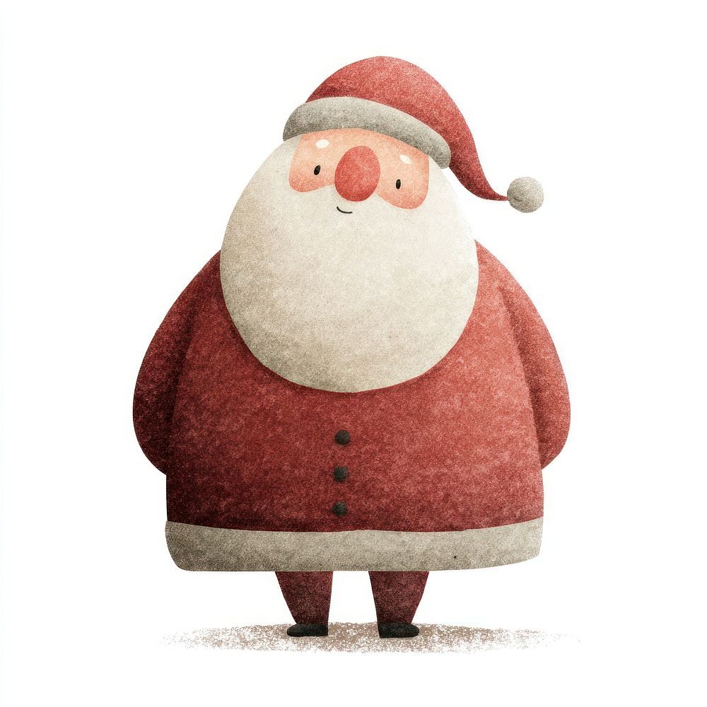 Ilustración de Papá Noel de estilo infantil